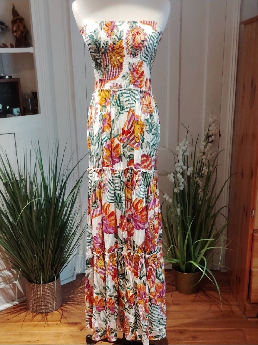 Abel The Label For Anthropologie Smocked Maxidress